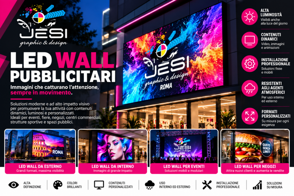 LED wall pubblicitari