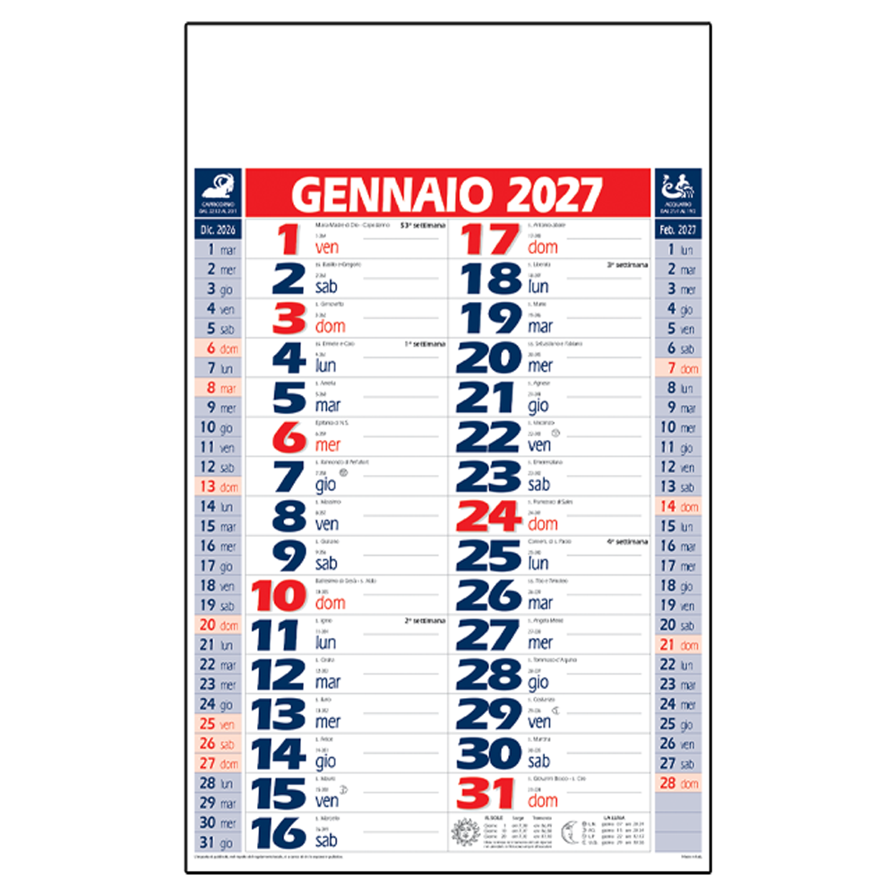 Calendario 2027 RC4483
