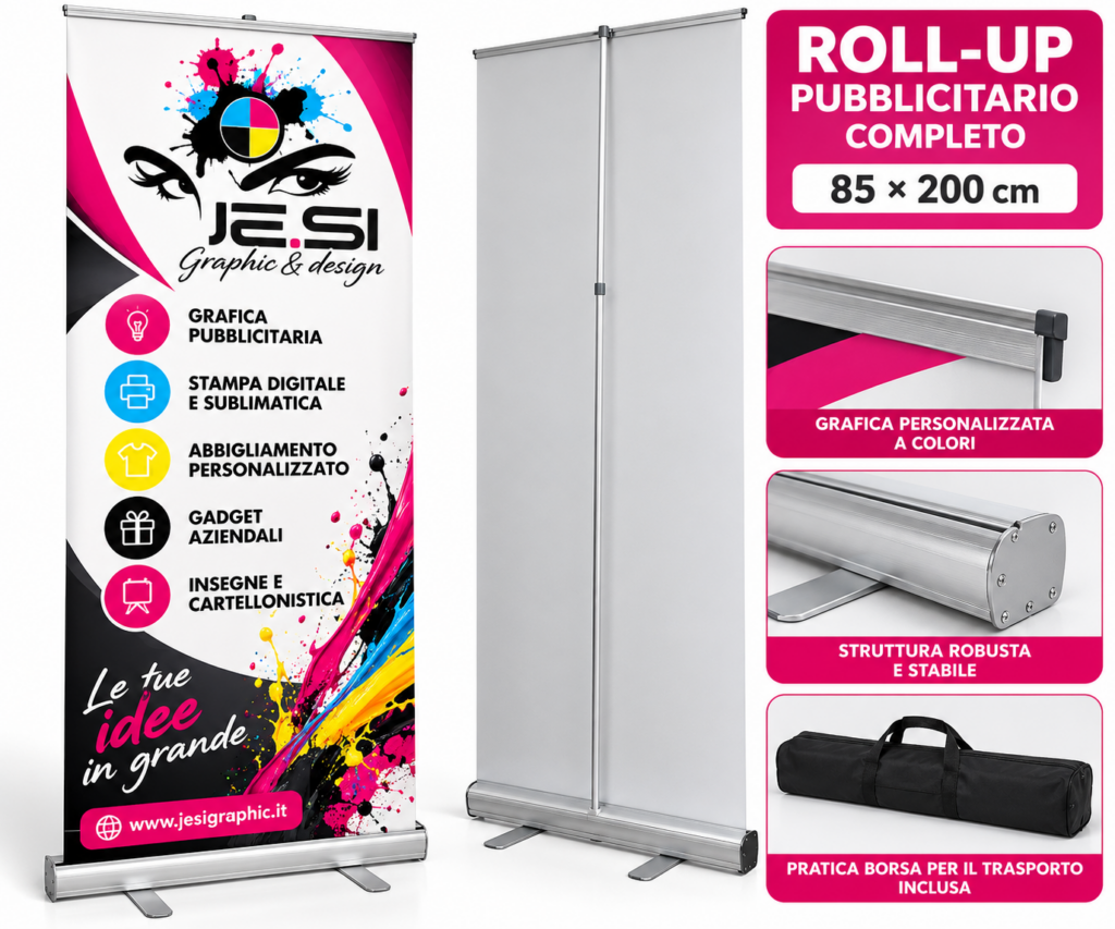 Roll-up pubblicitario completo